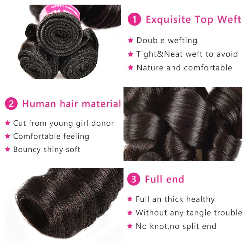 Beautyforever Bouncy Thick Funmi Hair Curly Hair Weave 4 Bundles Deals