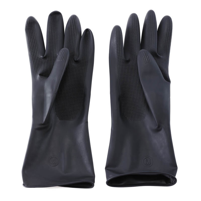 Beautyforever Hair Dye Gloves Black Reusable Salon Hair Color Latex