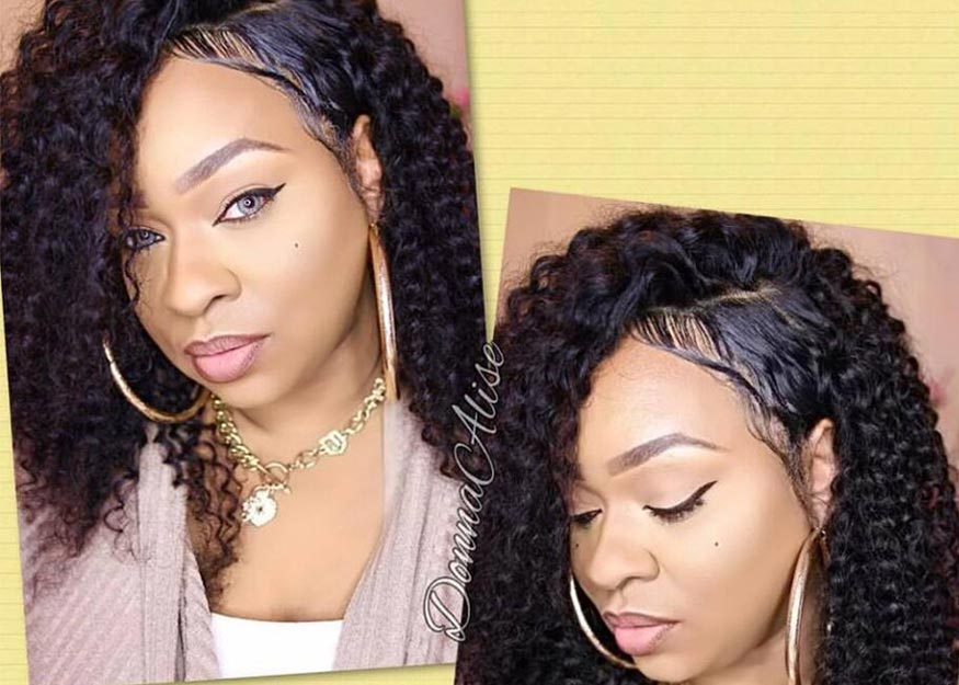 Malaysian Curly Human Hair Bundles With Frontal Review