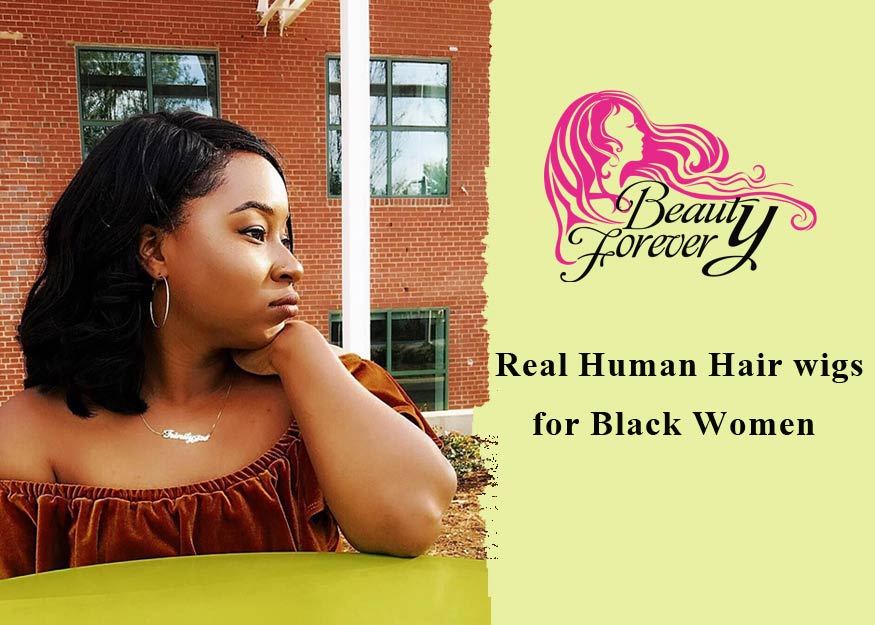 Real Human Hair Wigs for Black Women 