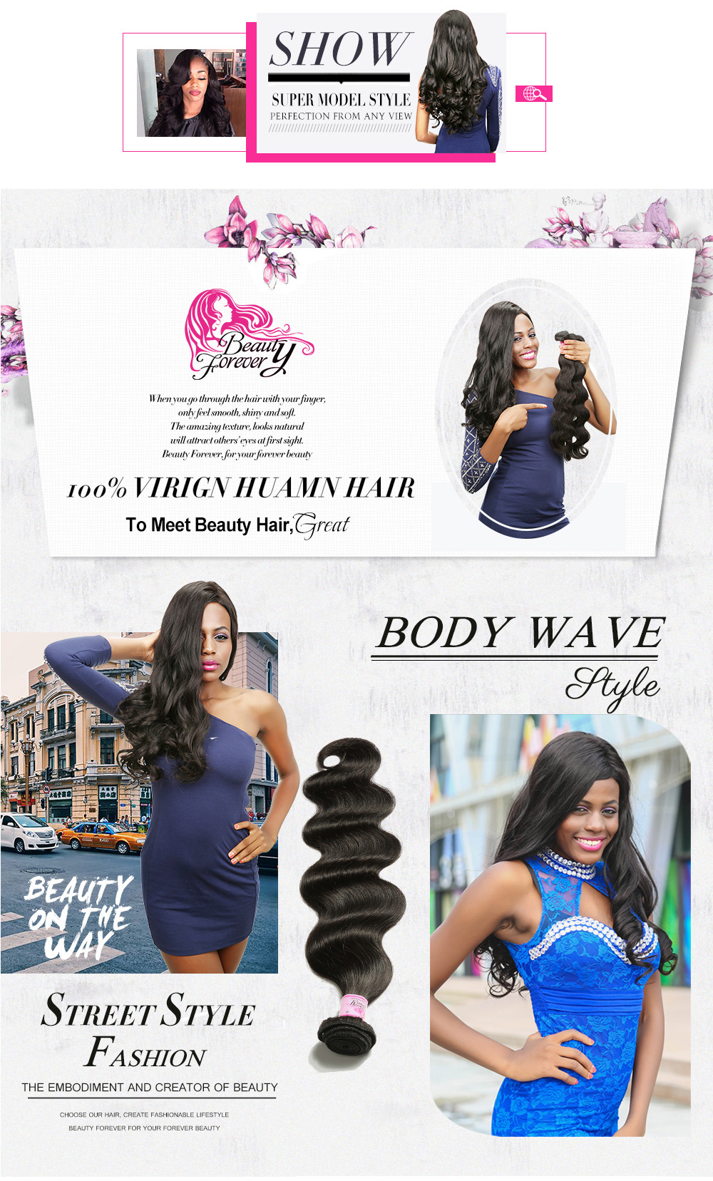  Brazilian hair body wave
