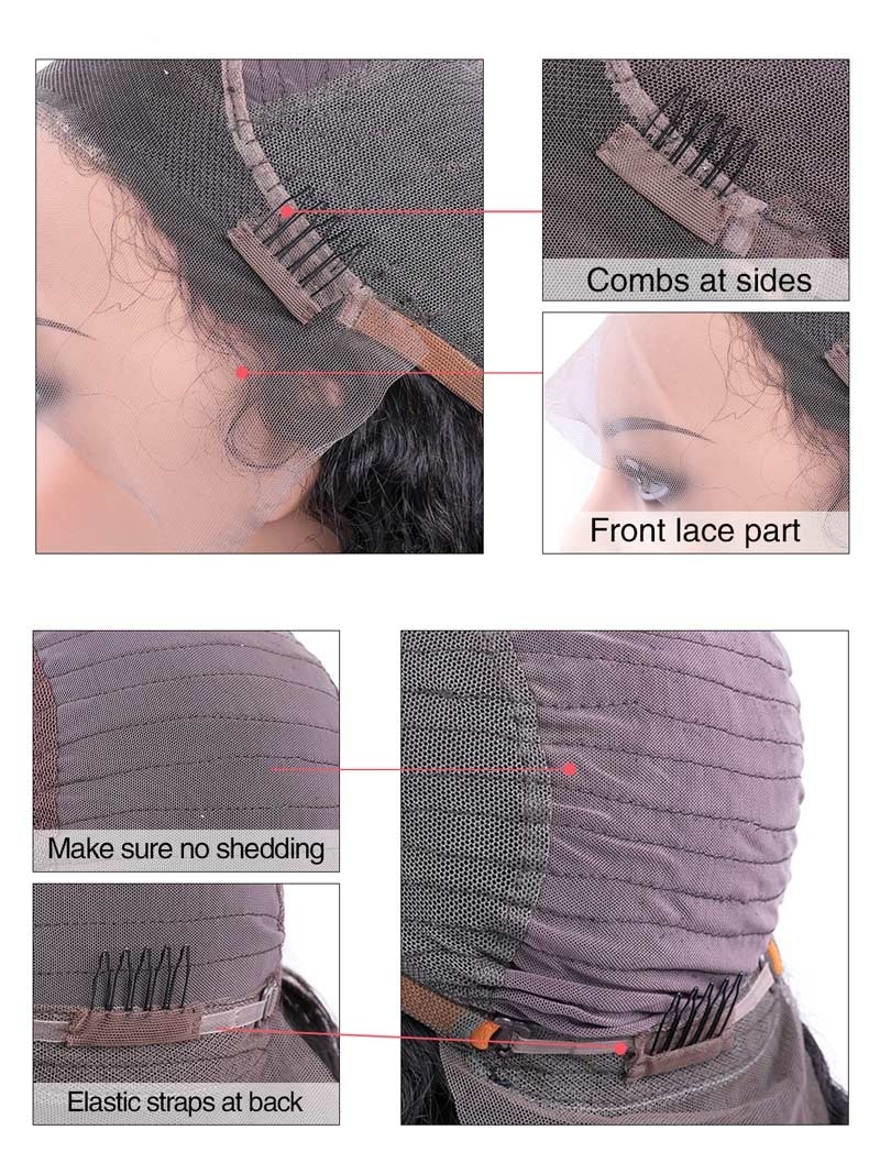 Details of lace front wig