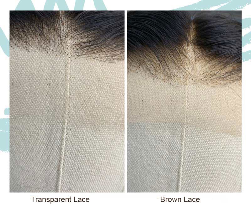 Transparent Lace vs Brown Lace