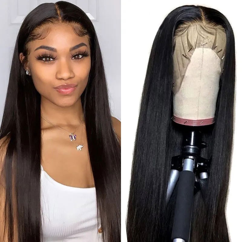 straight lace front wigs human hair