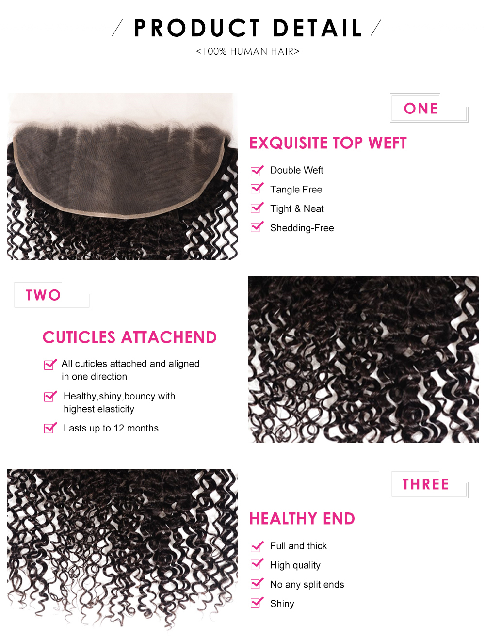 Beautyforever Pre-plucked Curly Hair 3Bundles With 13x6 ...