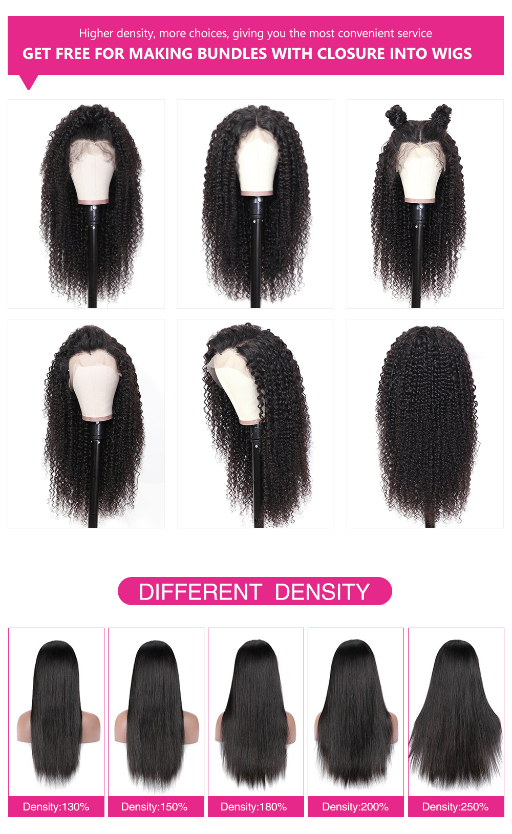 Beautyforever Pre-plucked Curly Hair 3Bundles With 13x6 ...
