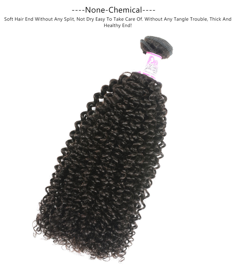 Beautyforever 1 Piece Kinky Curly Yaki Hair Weave 100 Human Hair