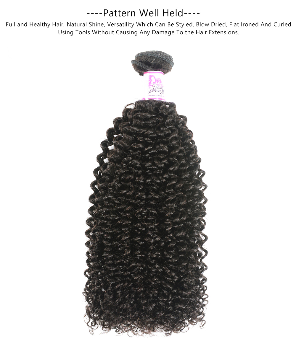 Beautyforever 1 Piece Kinky Curly Yaki Hair Weave 100 Human Hair